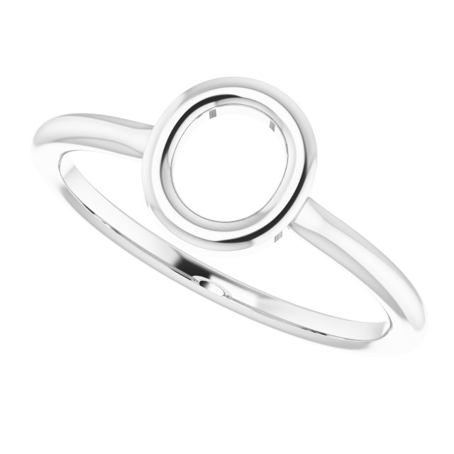Sterling Silver Initial O Ring