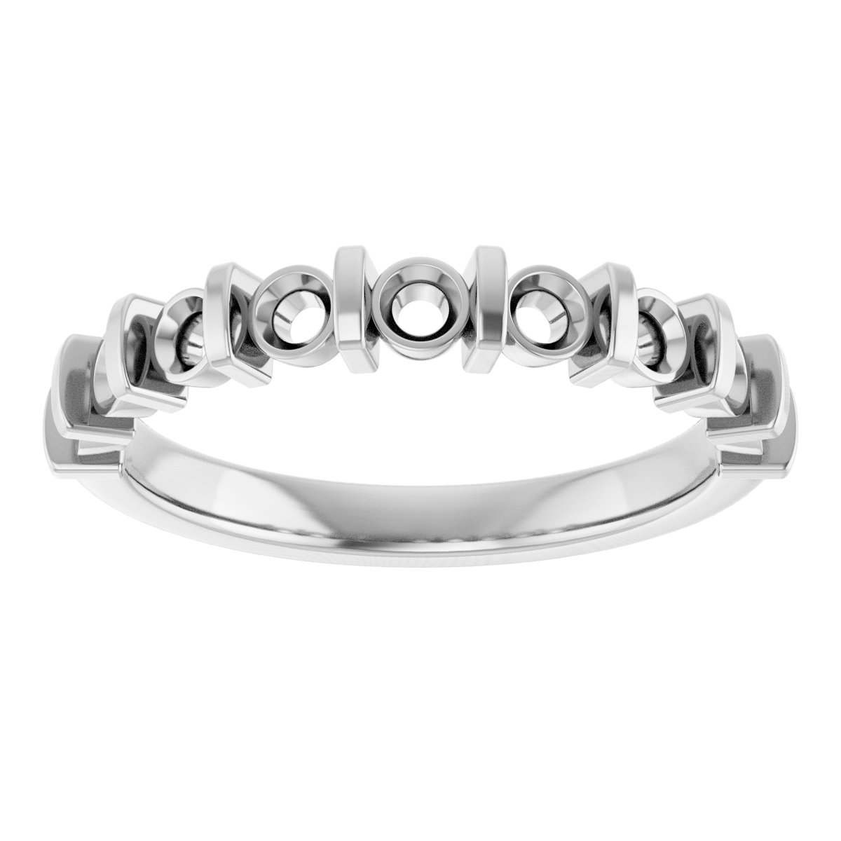 14K White 3/4 CTW Diamond Anniversary Band 