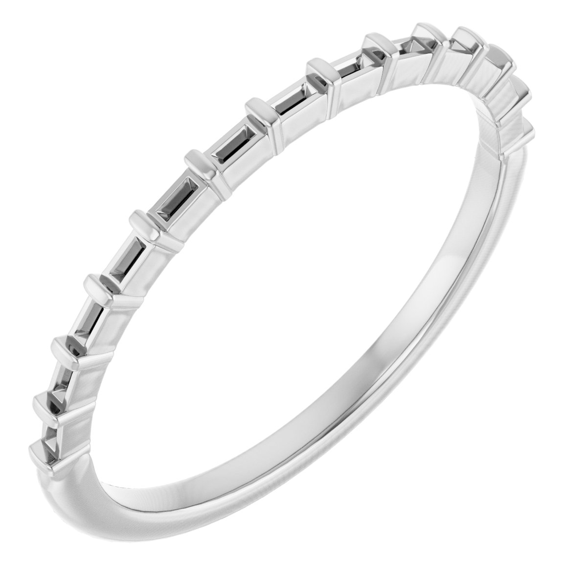 14K White 1/5 CTW Natural Diamond Anniversary Band