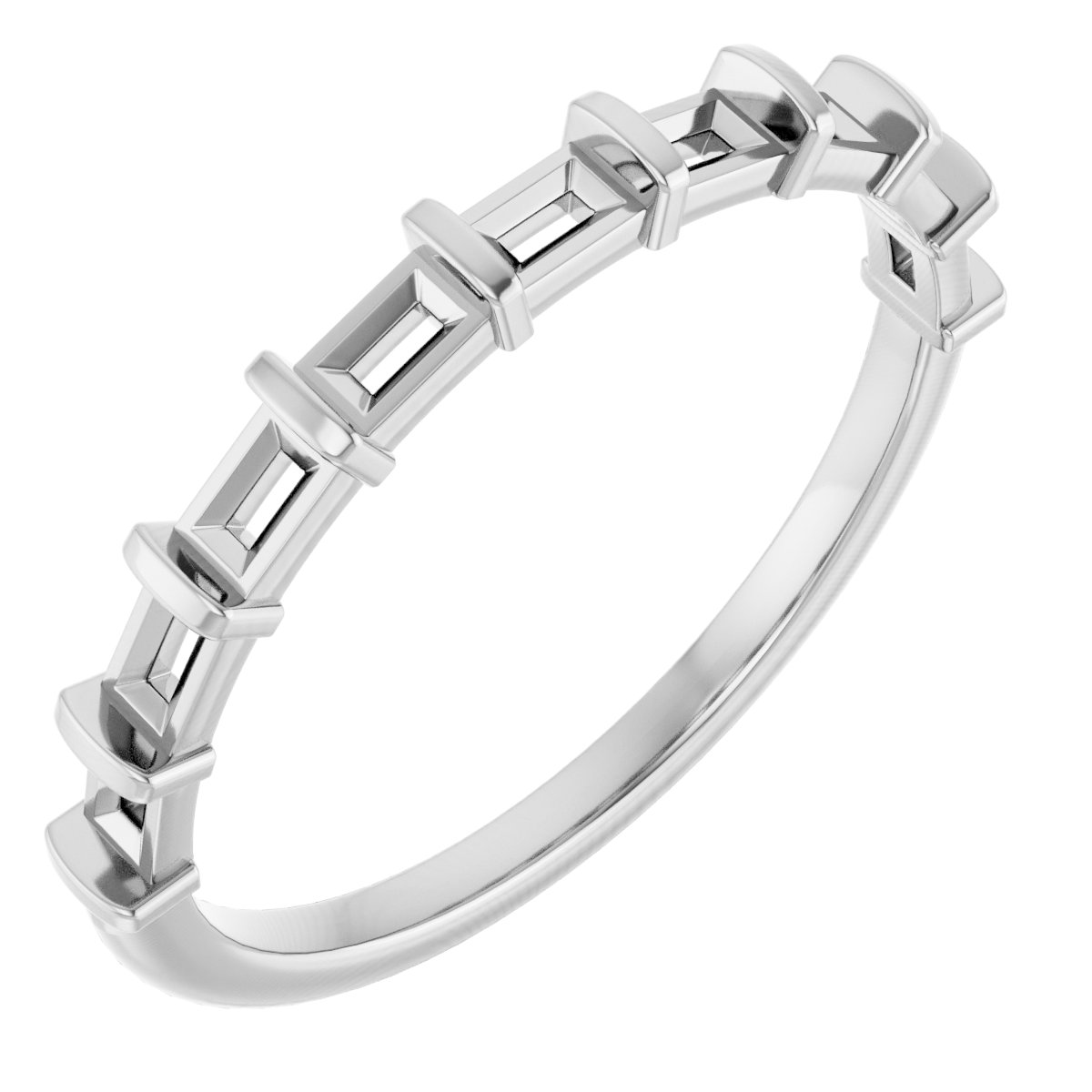 Platinum 5/8 CTW Natural Diamond Anniversary Band