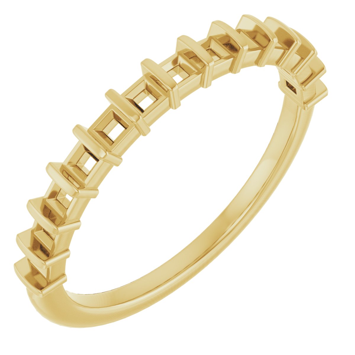 14K Yellow 5/8 CTW Natural Diamond Anniversary Band