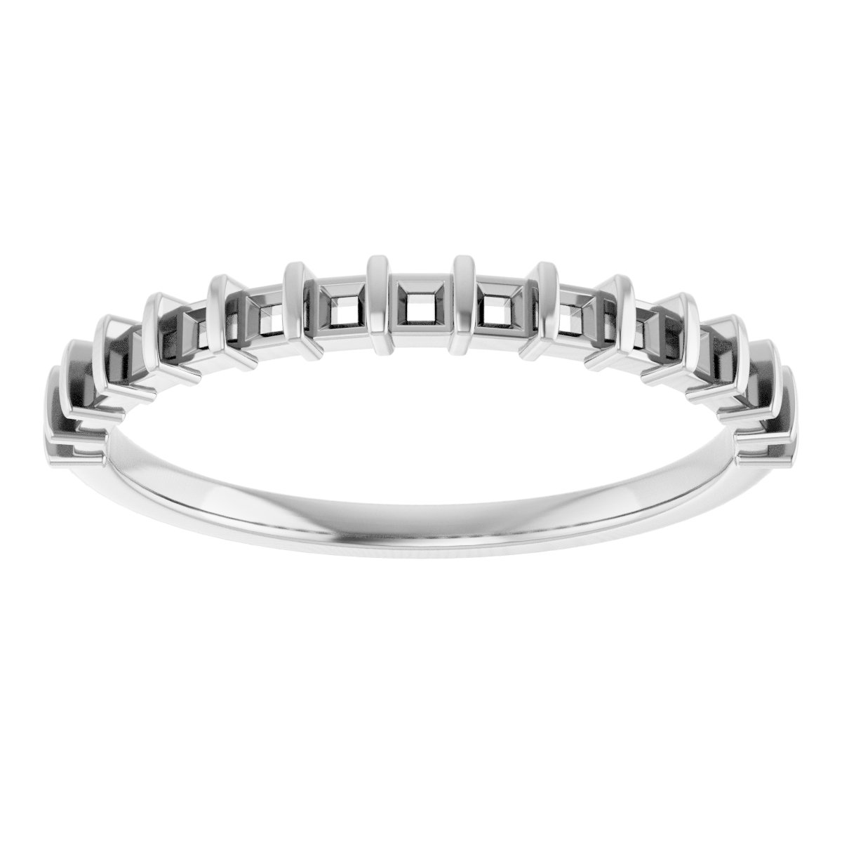 14K White 1/2 CTW Diamond Anniversary Band 