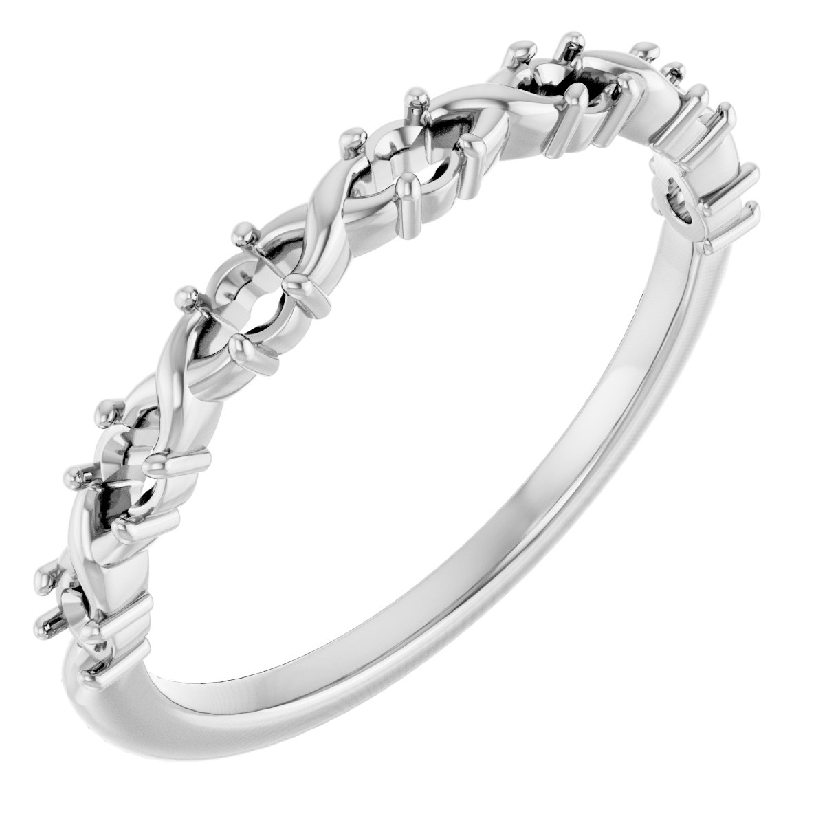 14K White 1/3 CTW Diamond Anniversary Band 