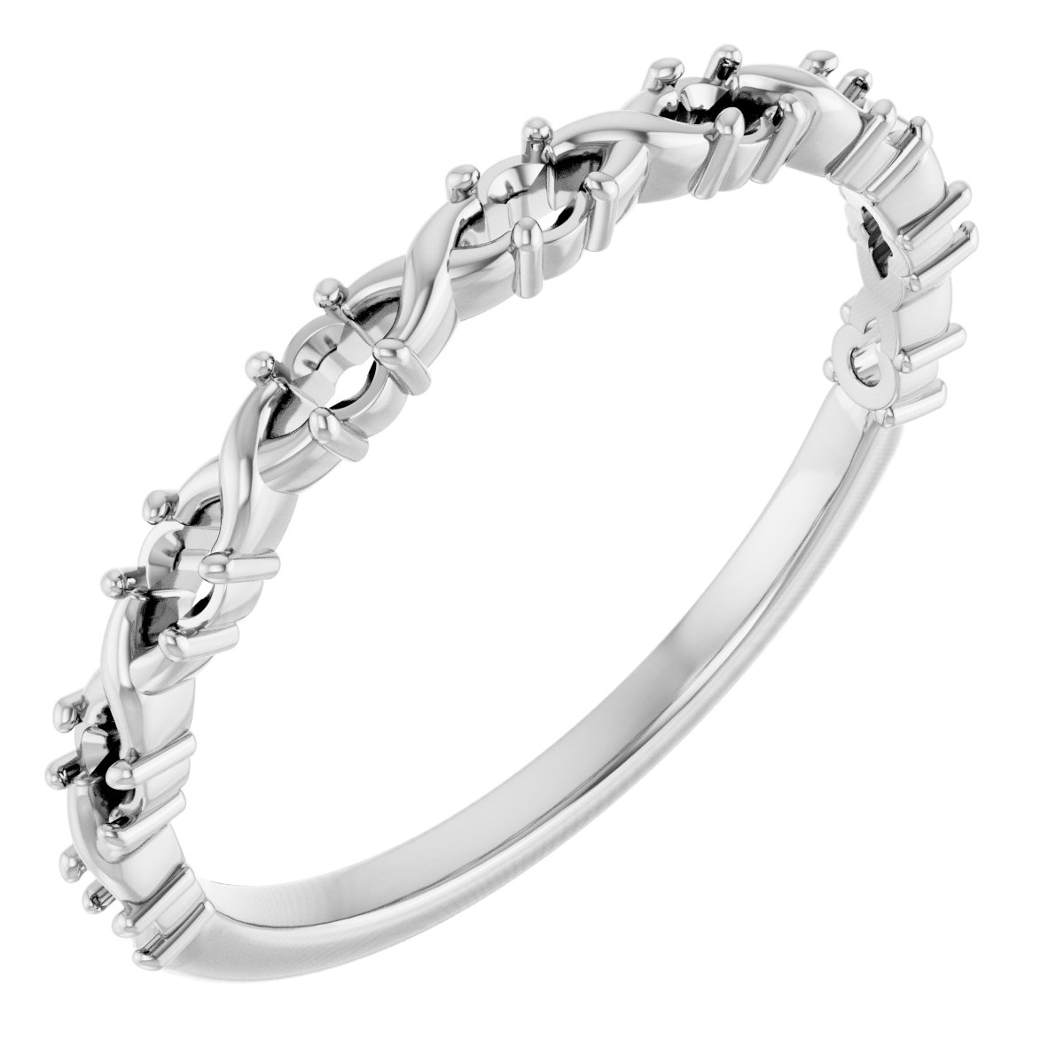 14K White 1/4 CTW Natural Diamond Anniversary Band