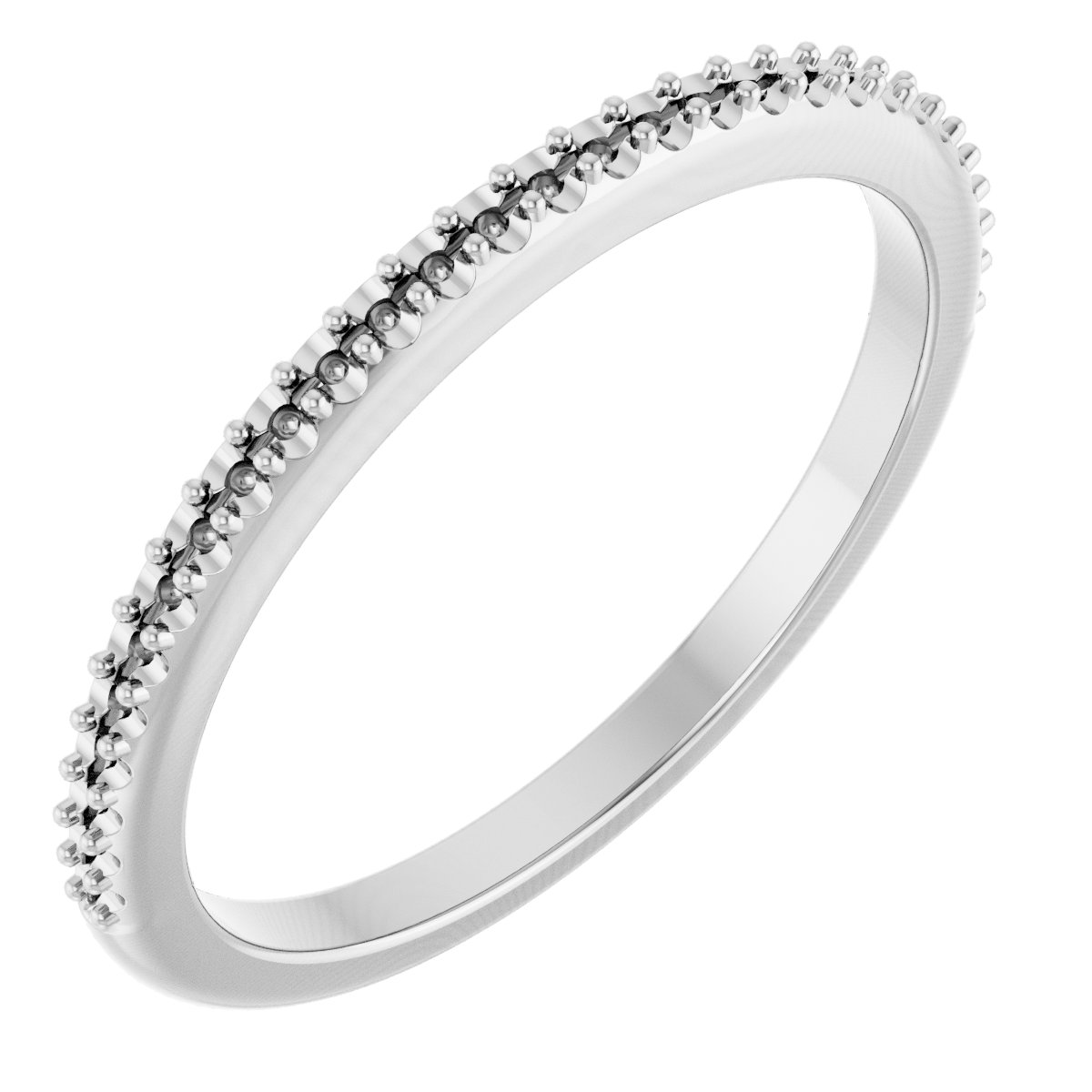 14K White 1/8 CTW Diamond Matching Band