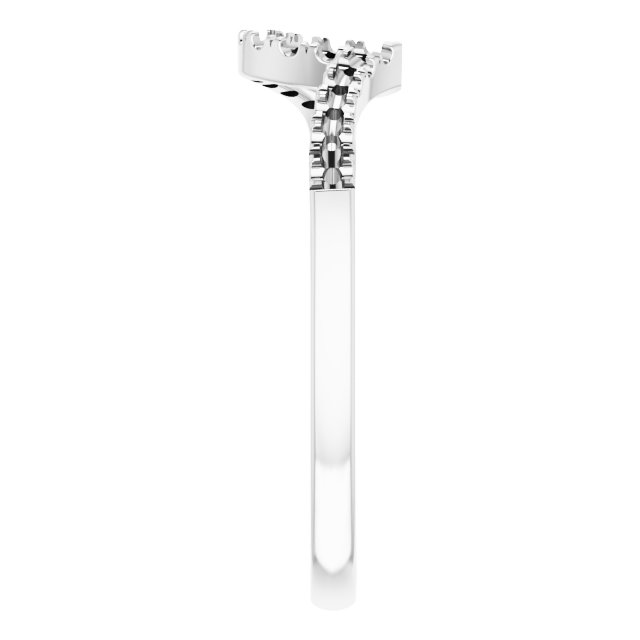 14K White Gold 1/6 CTW Natural Diamond Matching Band