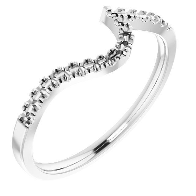 14K White 1/6 CTW Diamond Matching Band