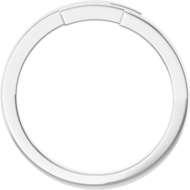 14K White Geometric Ring 