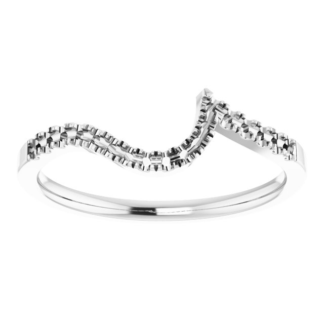 14K White Gold 1/6 CTW Natural Diamond Matching Band