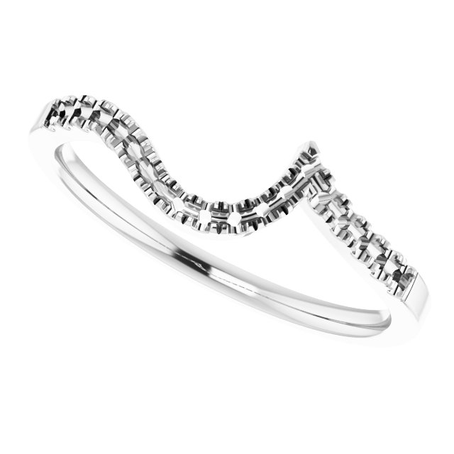 14K White Gold 1/6 CTW Natural Diamond Matching Band