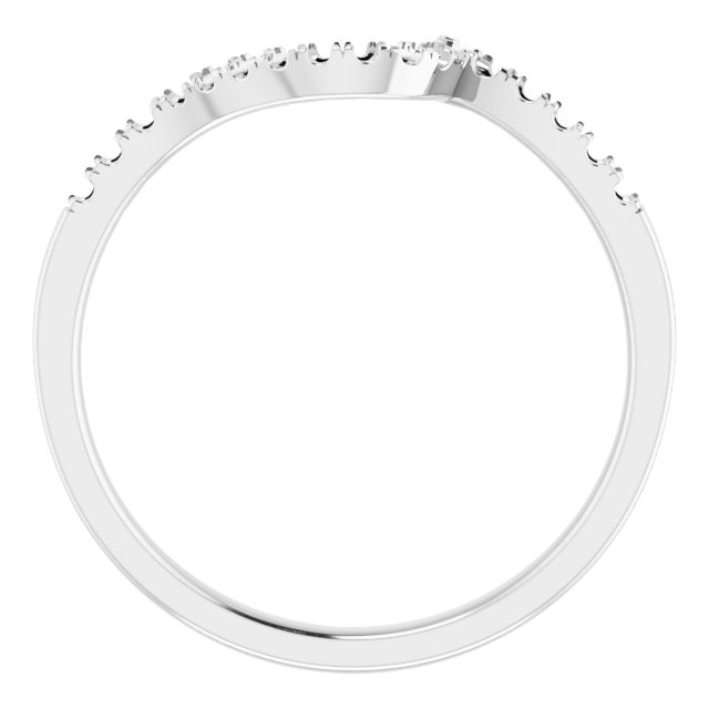 14K White Gold 1/6 CTW Natural Diamond Matching Band