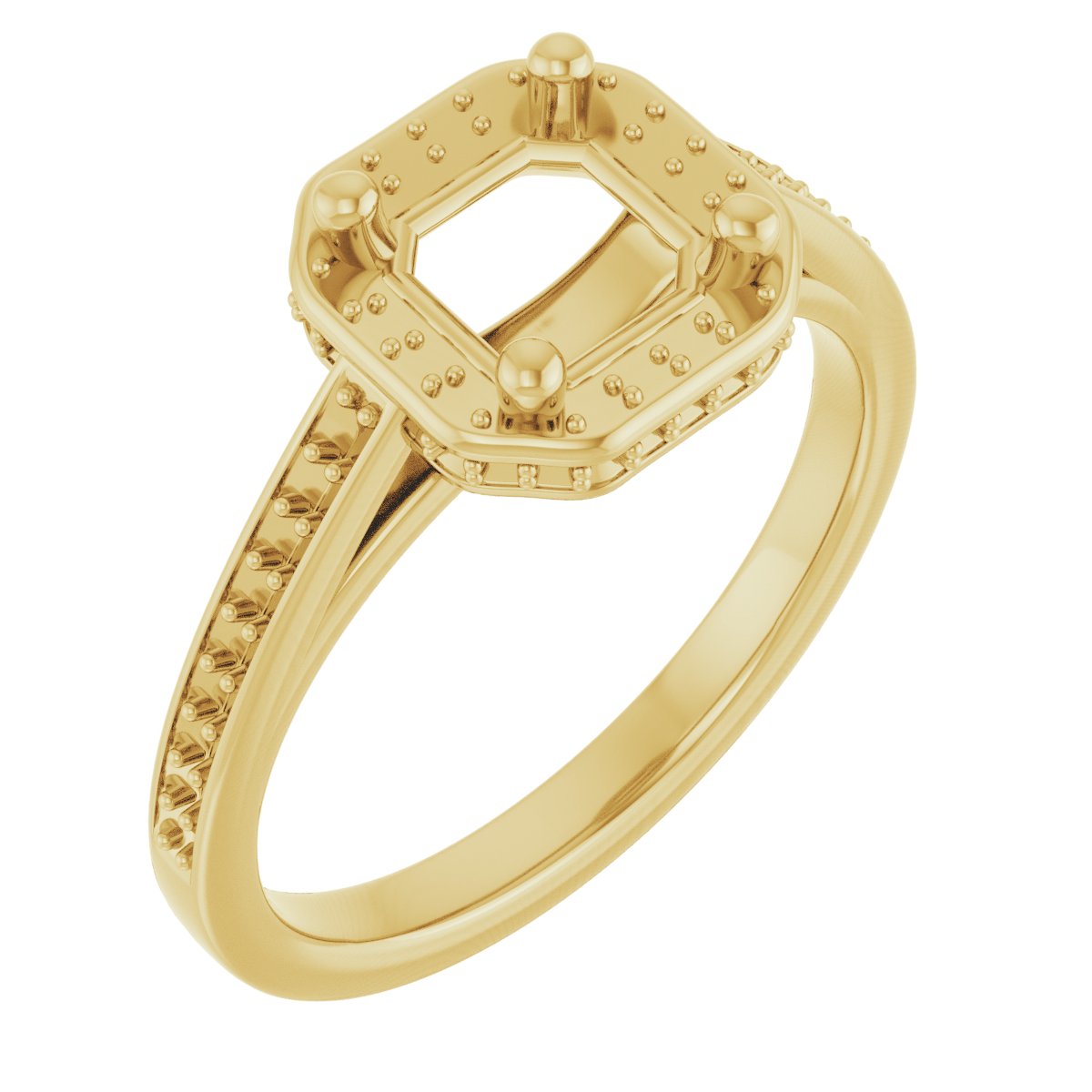 Hidden Halo-Style Engagement Ring