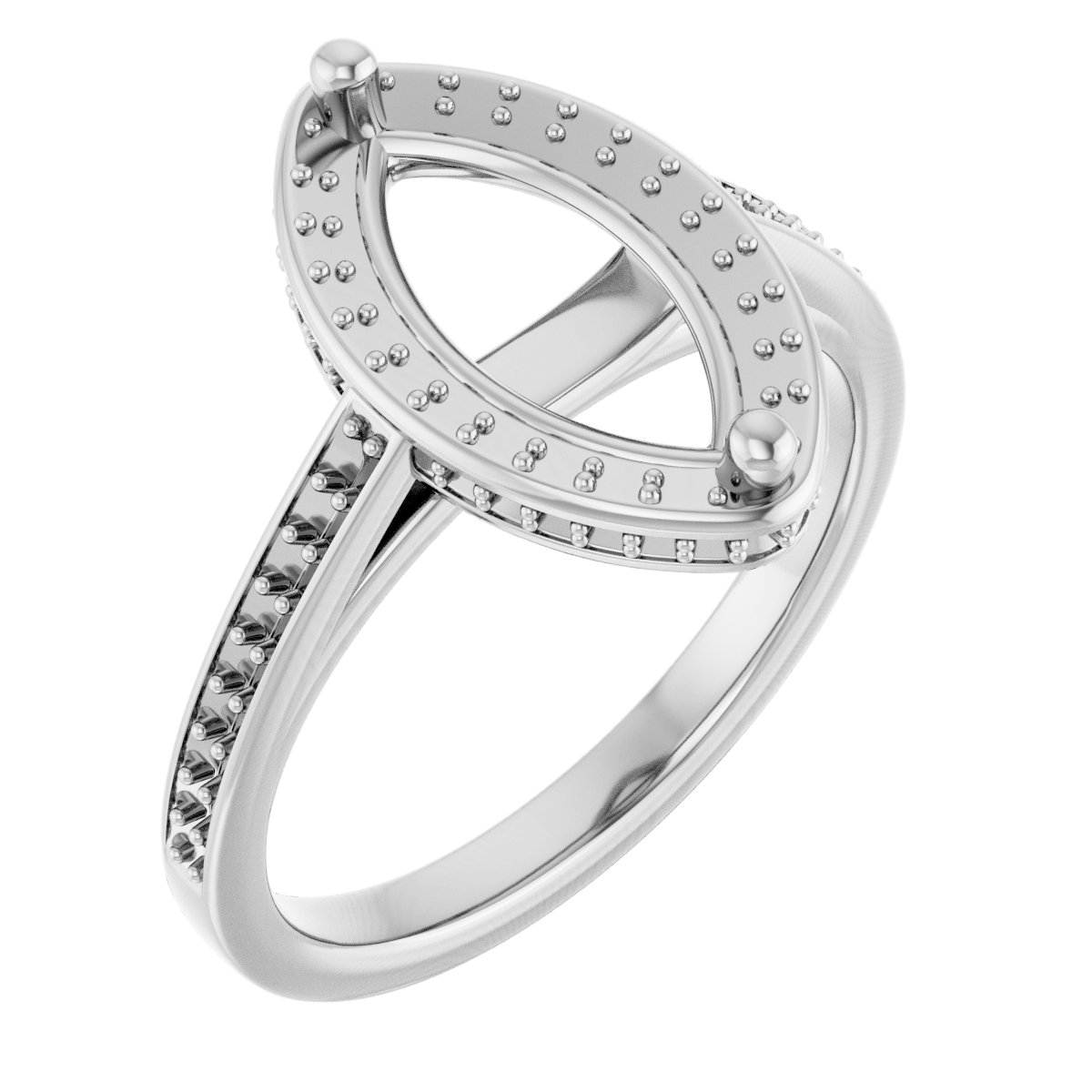Hidden Halo-Style Engagement Ring