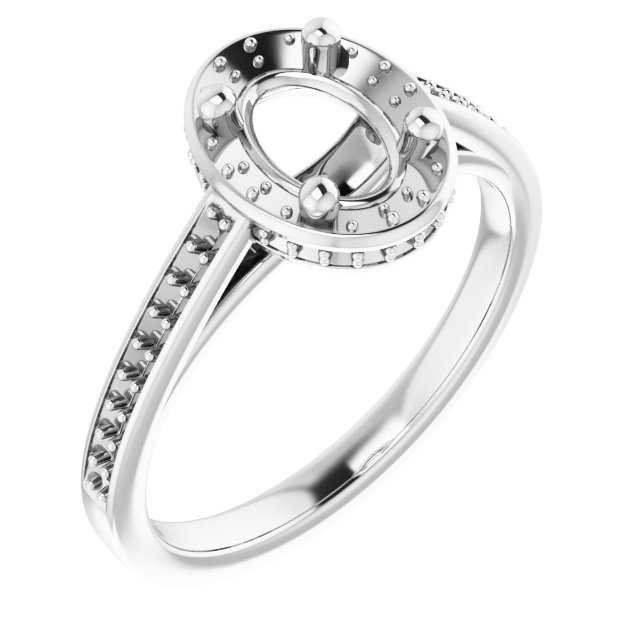 Hidden Halo-Style Engagement Ring