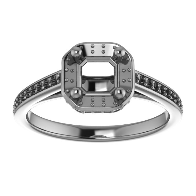 12x6 mm Marquise Engagement Ring Mounting view 3