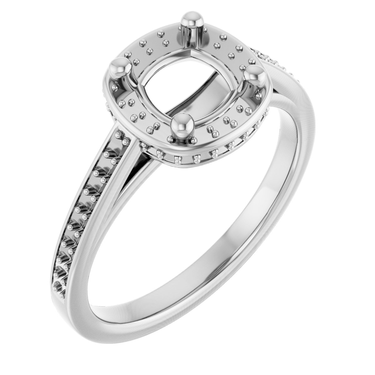 Hidden Halo-Style Engagement Ring