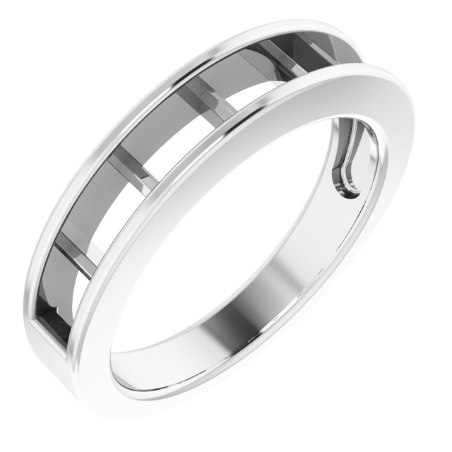 14K White 3/4 CTW Natural Diamond Anniversary Band