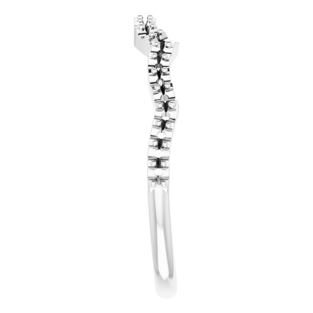 14K White 1/5 CTW Natural Diamond Matching Band-4