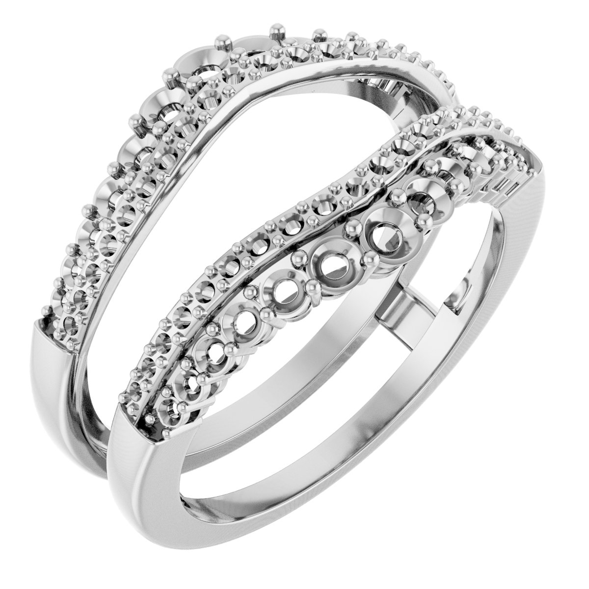 Graduated Double Row Ring Guard