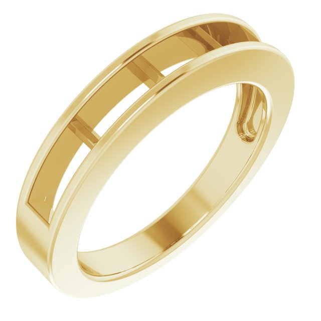 14K Yellow 1/2 CTW Natural Diamond Anniversary Band