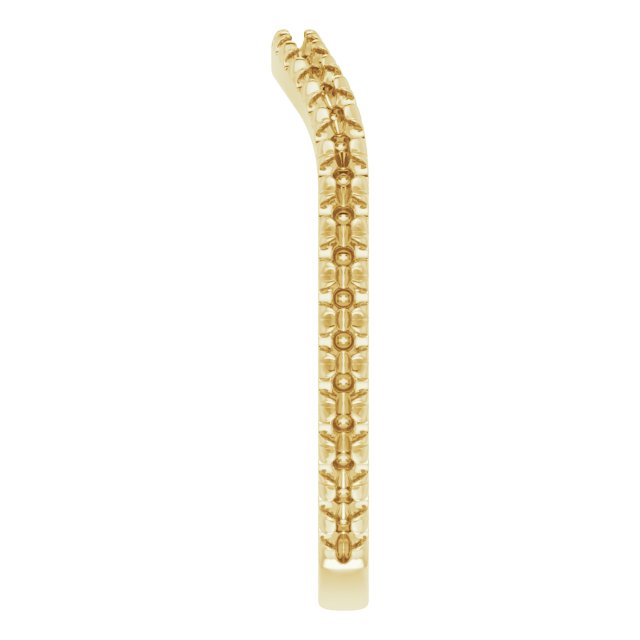 14K Yellow Gold 3/8 CTW Natural Diamond French-Set Matching Band