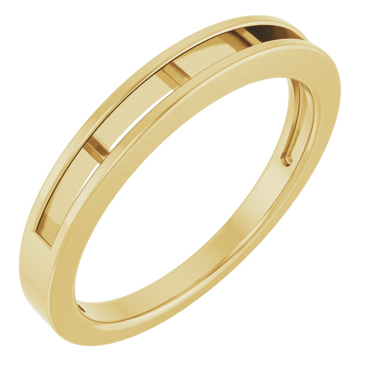 14K Yellow 1/4 CTW Natural Diamond Anniversary Band