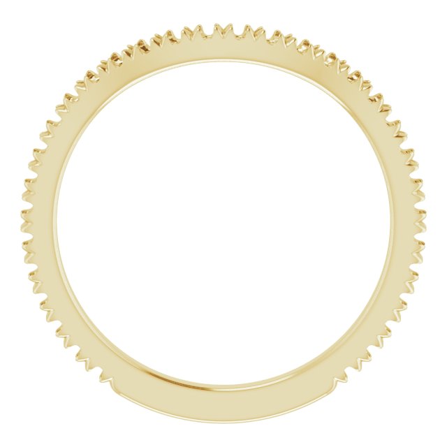 14K Yellow Gold 3/8 CTW Natural Diamond French-Set Matching Band