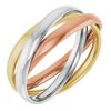 2.5mm Tri Color 3 Band Rolling Ring Ref 581280