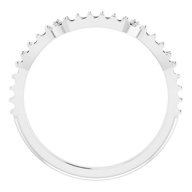 14K White 1/5 CTW Natural Diamond Matching Band-2
