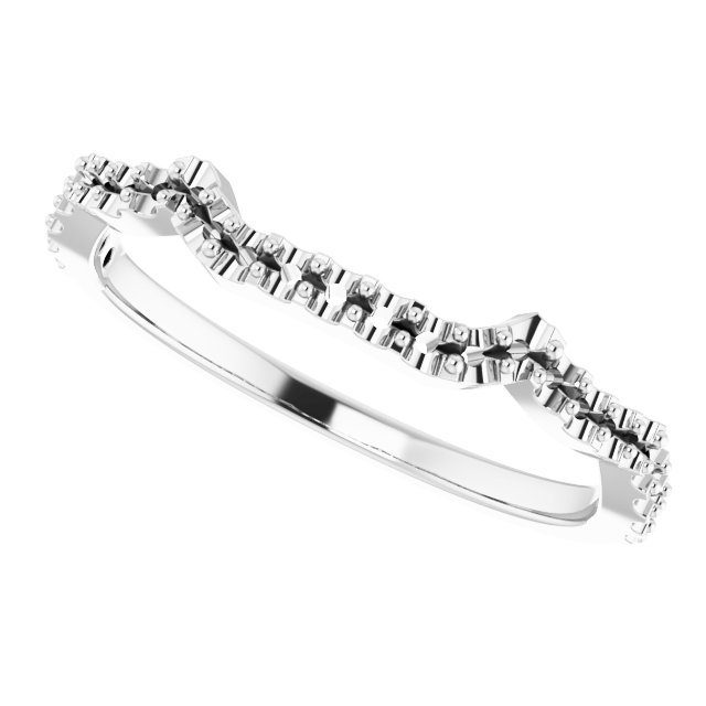 14K White 1/5 CTW Natural Diamond Matching Band-5