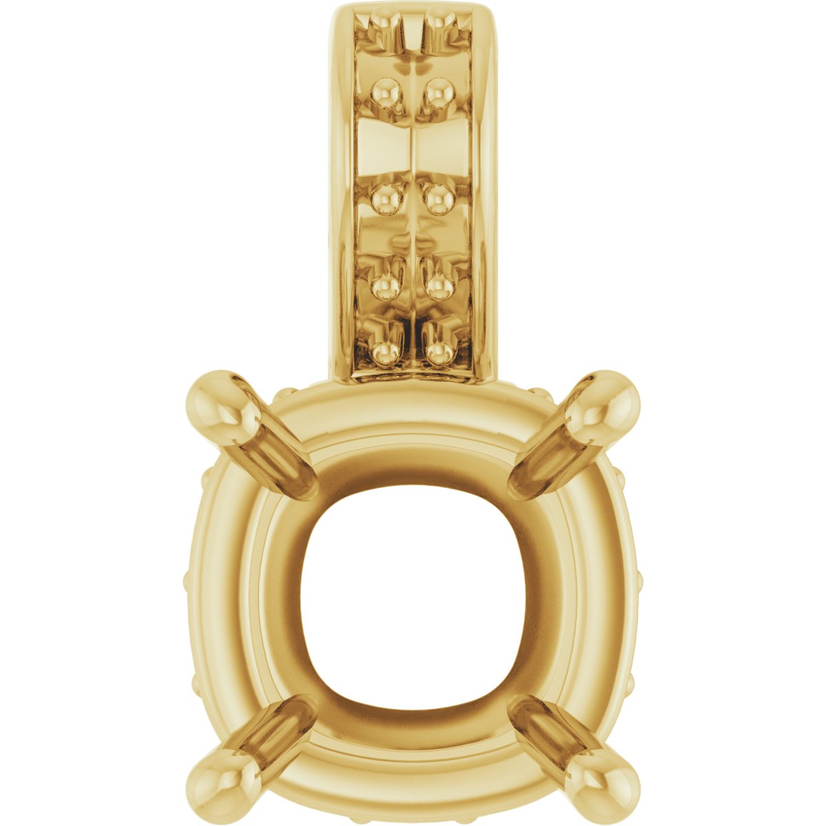 Accented Hidden Halo-Style Pendant