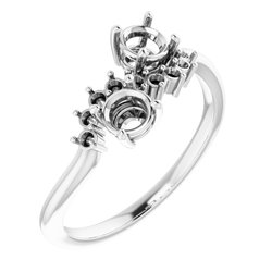 Two-Stone Accented Ring 
