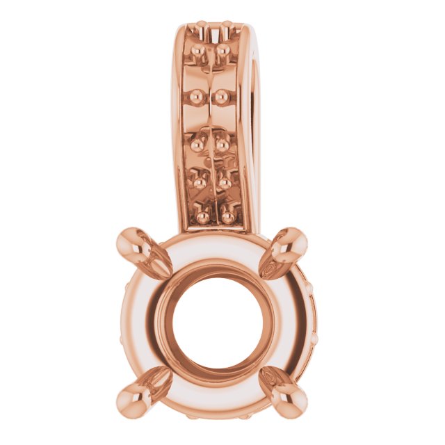 Accented Hidden Halo-Style Pendant