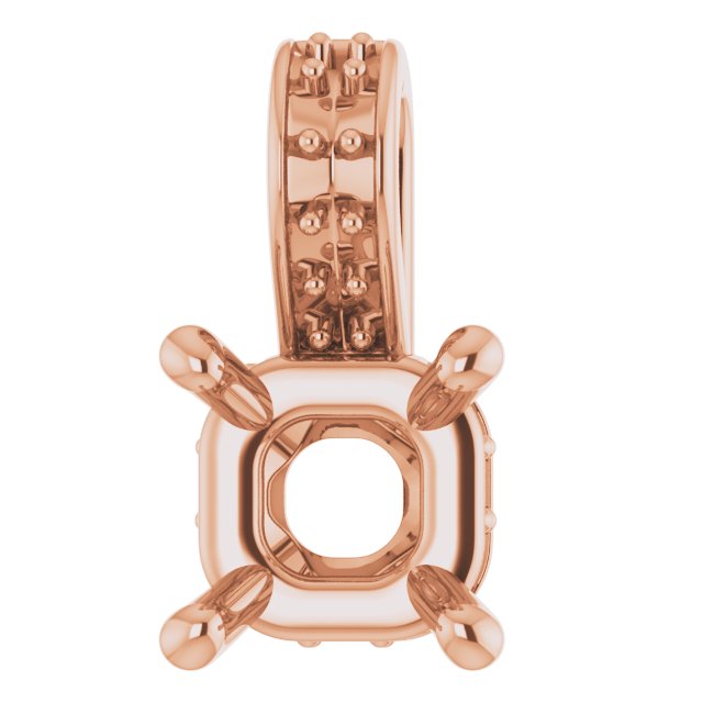Accented Hidden Halo-Style Pendant