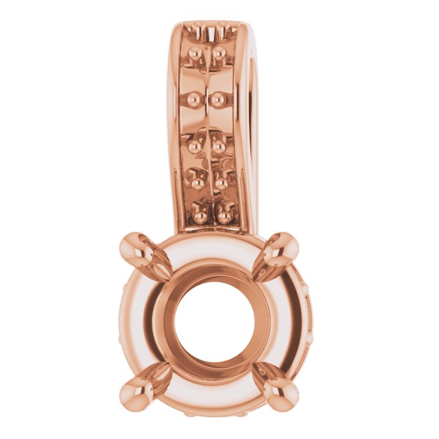Accented Hidden Halo-Style Pendant