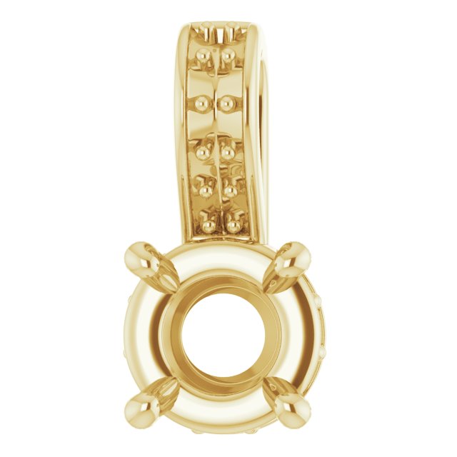 Accented Hidden Halo-Style Pendant