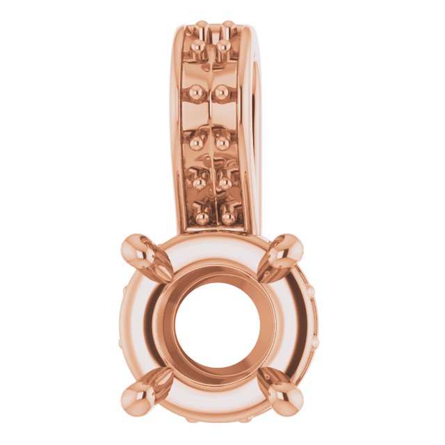 Accented Hidden Halo-Style Pendant