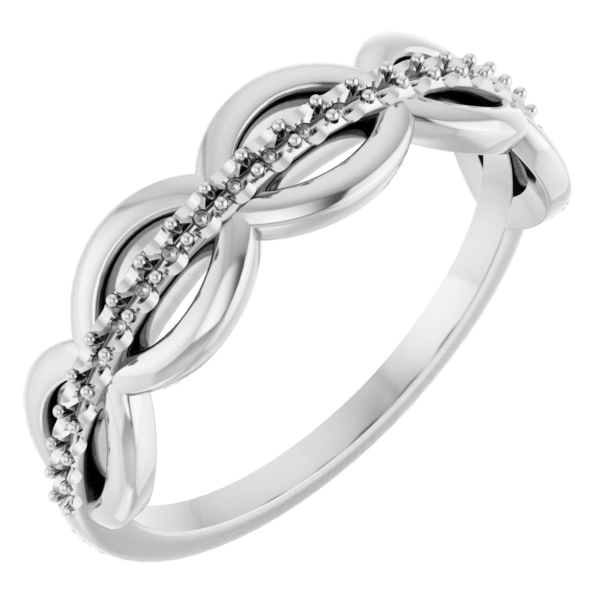 14K White 1/5 CTW Natural Diamond Anniversary Band