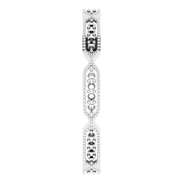 14K White 1/4 CTW Natural Diamond Eternity Band Size 7-4