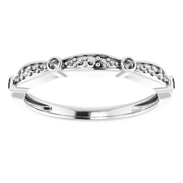 14K White 1/8 CTW Diamond Stackable Anniversary Band