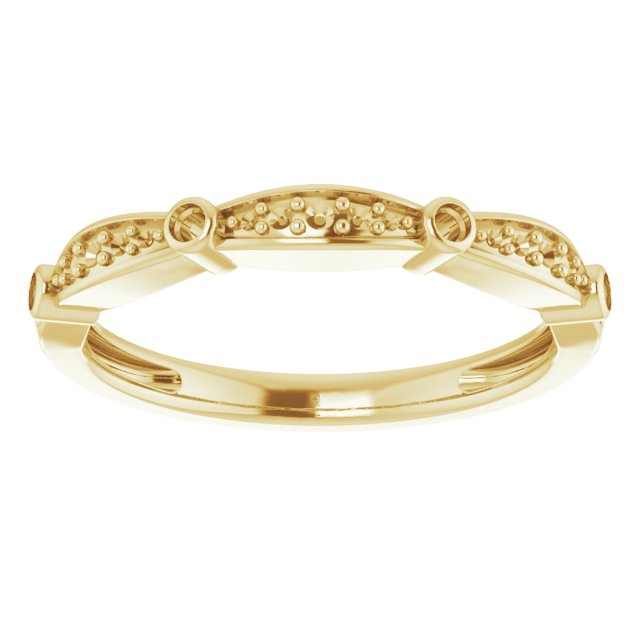 14K Yellow 1/8 CTW Diamond Stackable Anniversary Band