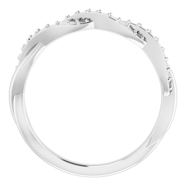 14K White 1/4 CTW Diamond Anniversary Band