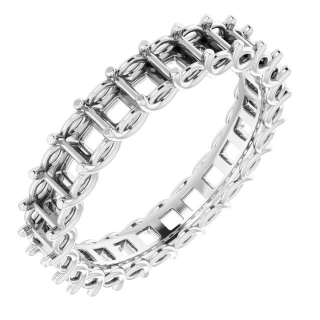 Sculptural Eternity Band