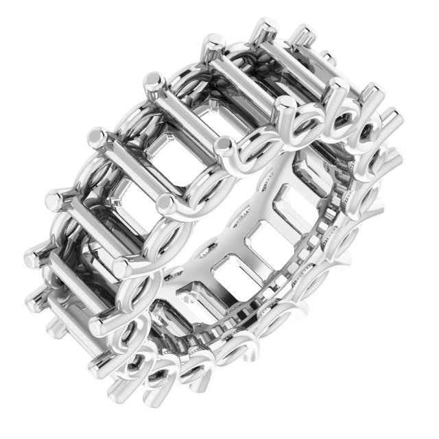 Sculptural Eternity Band