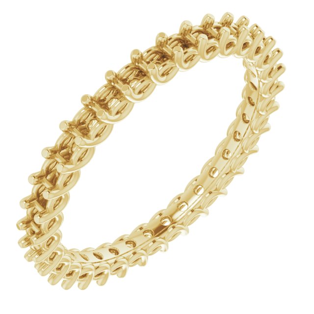 14K Yellow .625 CTW Diamond Eternity Band Ref 14533210