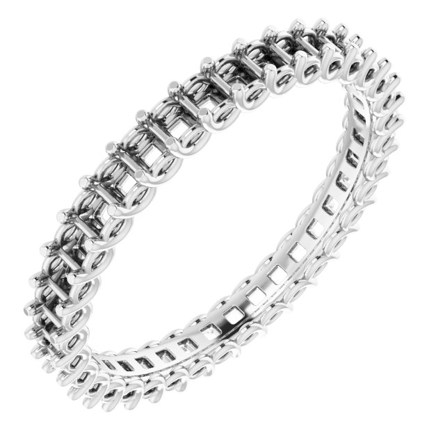 14K White .875 CTW Diamond Eternity Band Ref 14030312