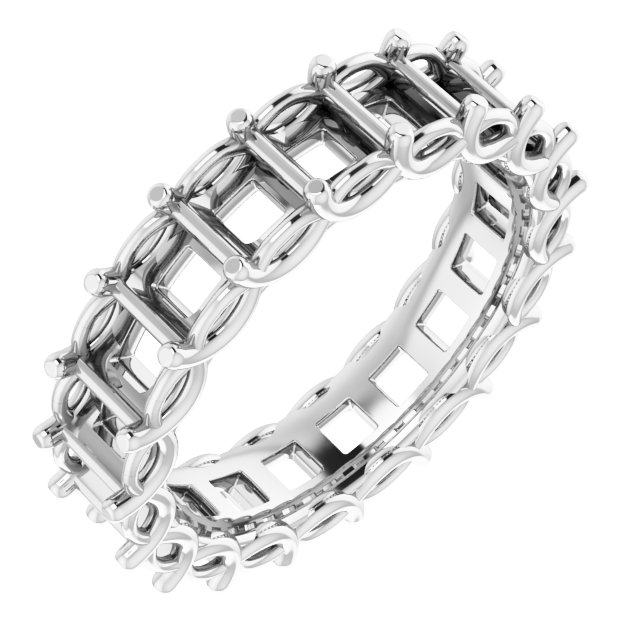 Sculptural Eternity Band