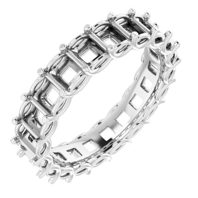 14K White 3.20 CTW Diamond Eternity Band Ref 14598980