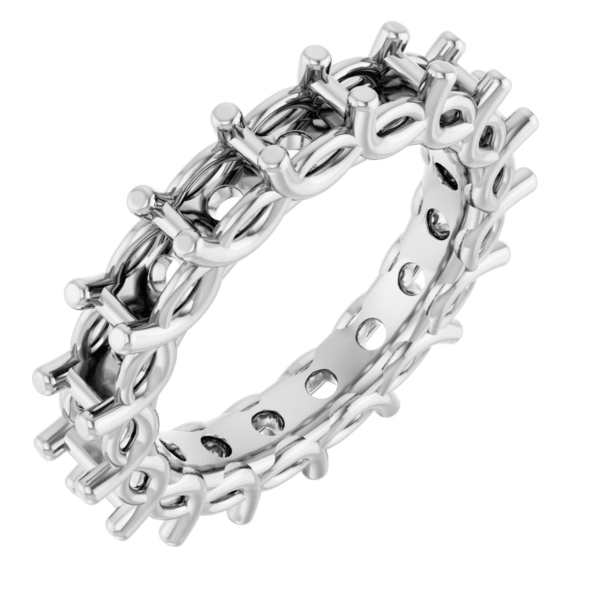 Sculptural Eternity Band