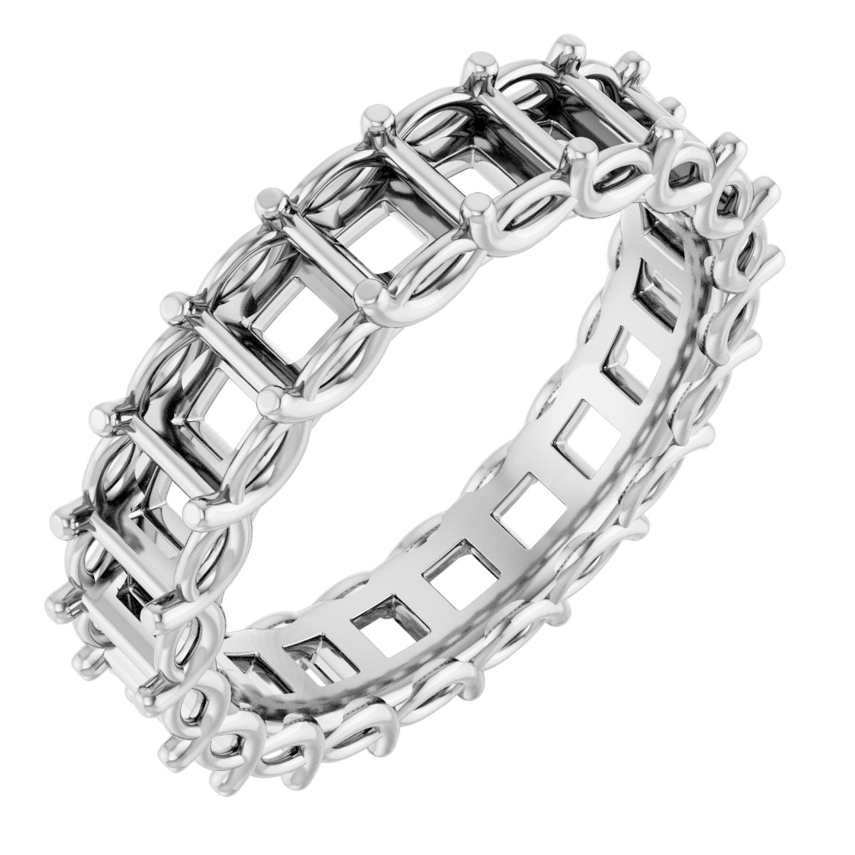 Sculptural Eternity Band